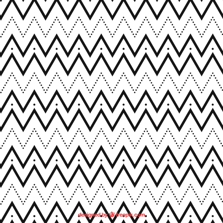 Free Vector geometric black and white pattern