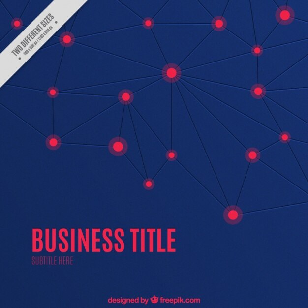 Free Vector geometric blue background with red circles