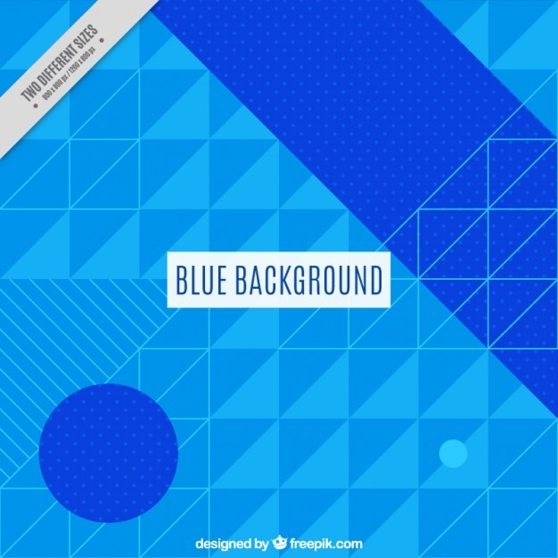 Free Vector geometric blue background 