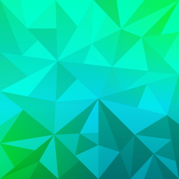 Geometric blue and green background