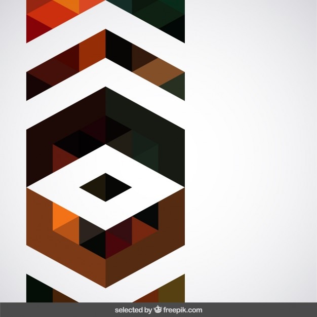 Free vector geometric brown decoration