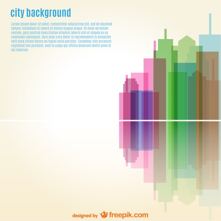 Free Vector geometric building background