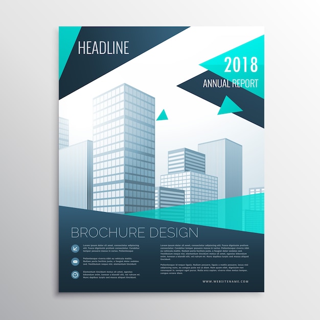 Geometric business brochure design