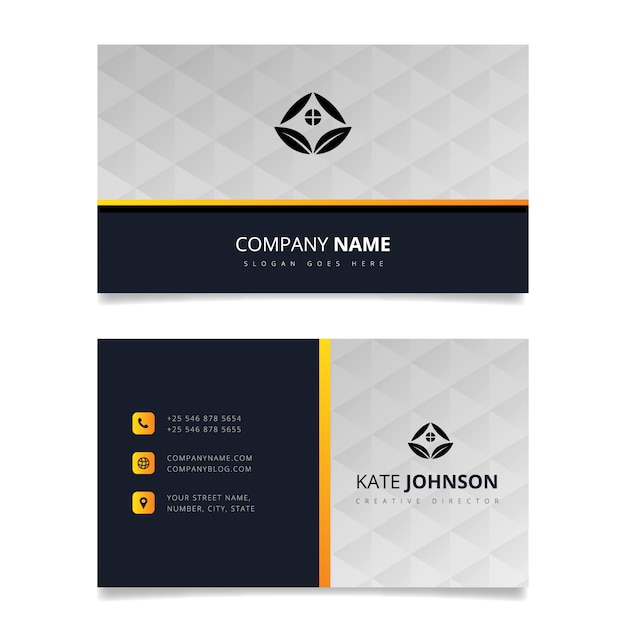 Geometric business card design