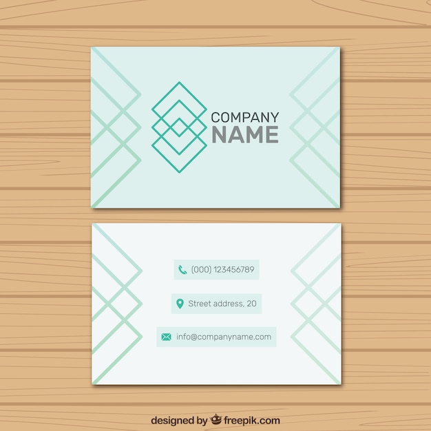 Geometric business card  template