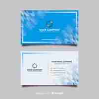 Free vector geometric business card template