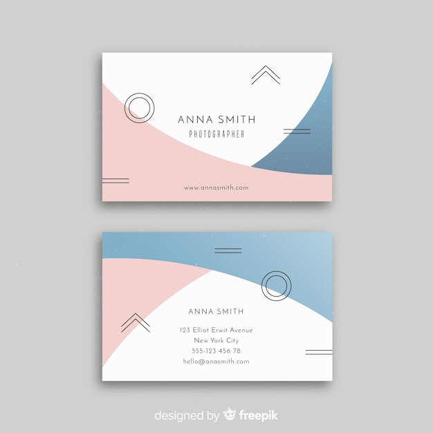 Geometric business card template