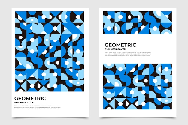 Geometric business cover collection