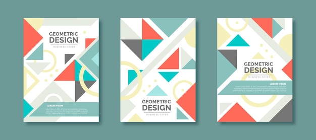 Geometric business cover collection