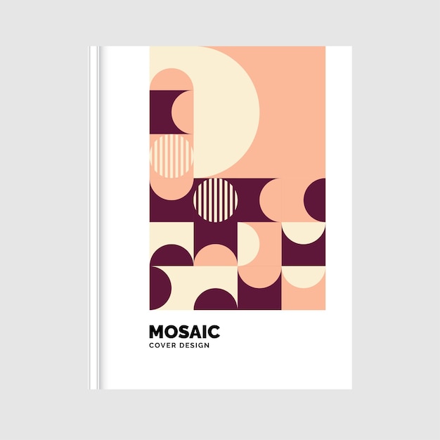 Free vector geometric business mosaic book dover