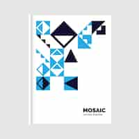 Free vector geometric business mosaic book dover