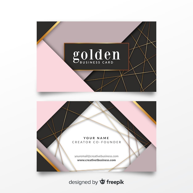 Geometric bussines card template