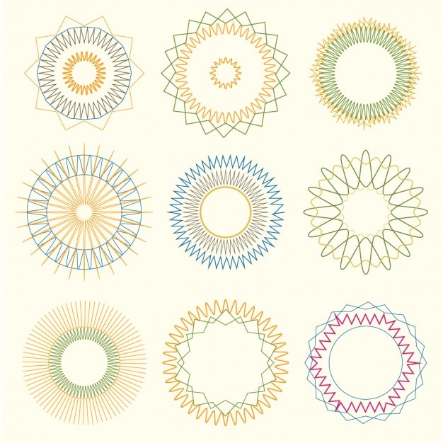 Free Vector geometric collection