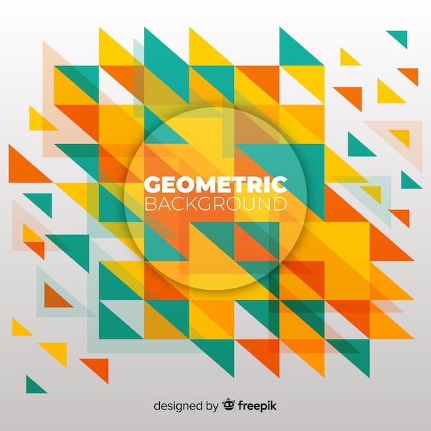 Geometric colorful background