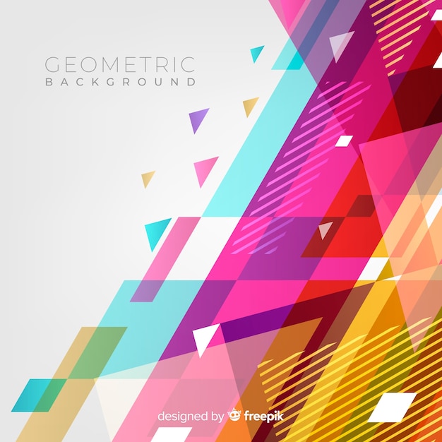 Geometric colorful background