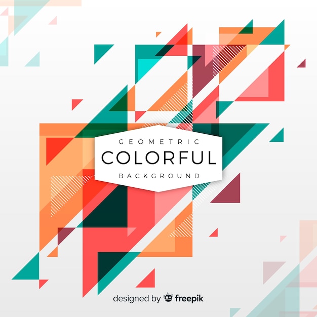 Geometric colorful background