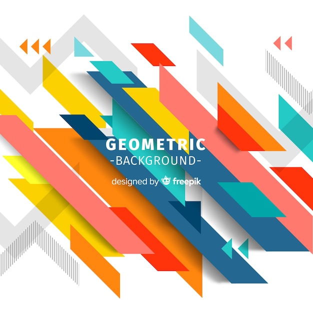 Free vector geometric colorful background