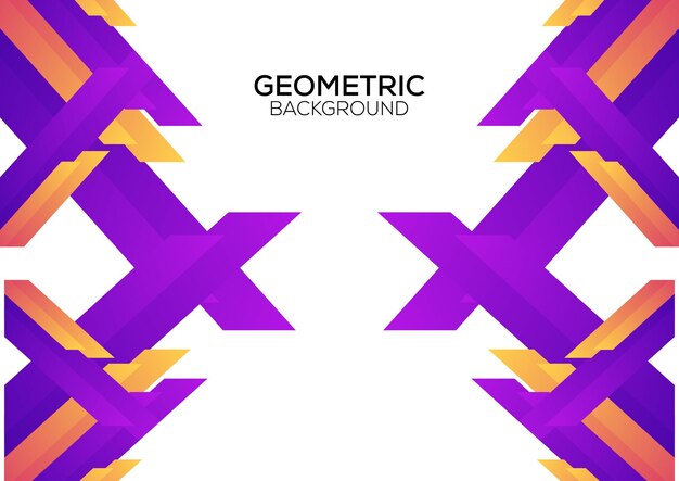 Geometric corners background