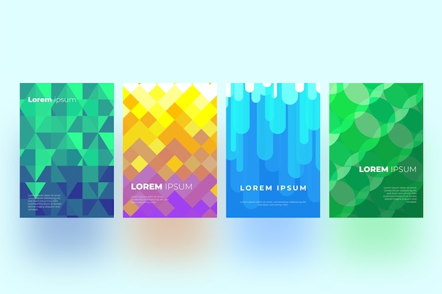 Geometric cover collection design