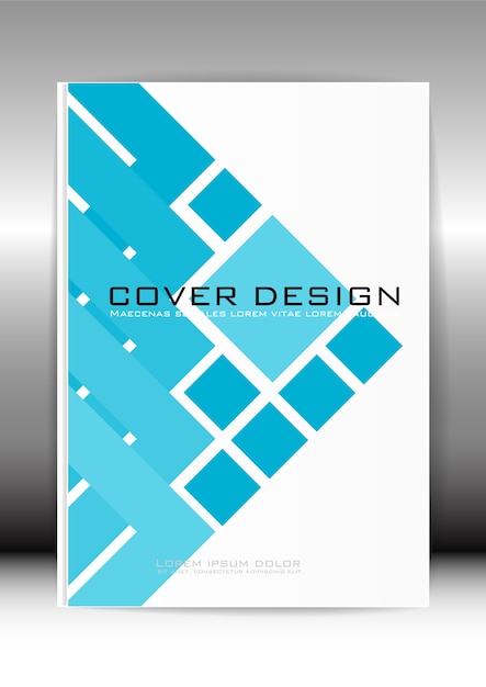 Free vector geometric cover design