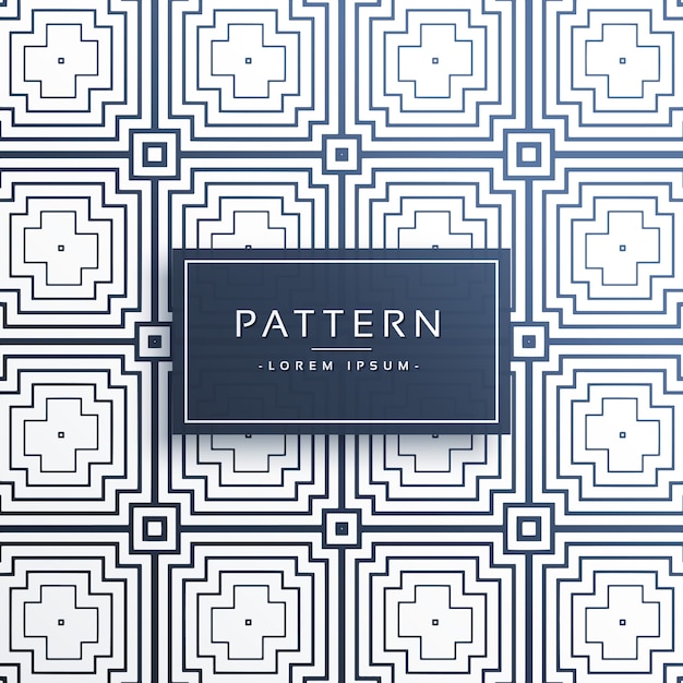 Geometric creative lines pattern vector