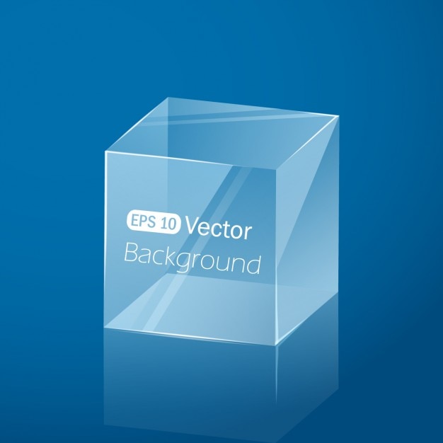 Free vector geometric cube design