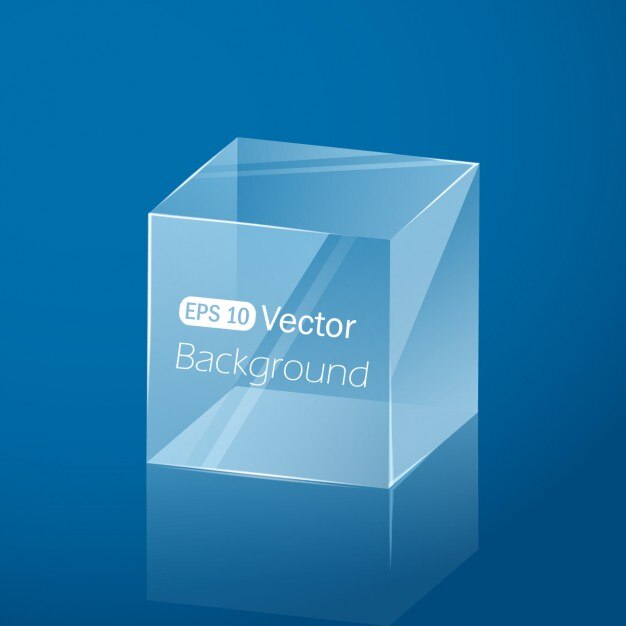 무료 Vector 기하학적 큐브 디자인