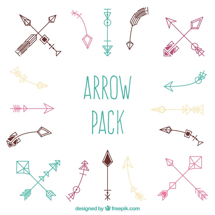 Free Vector geometric ethnic arrows