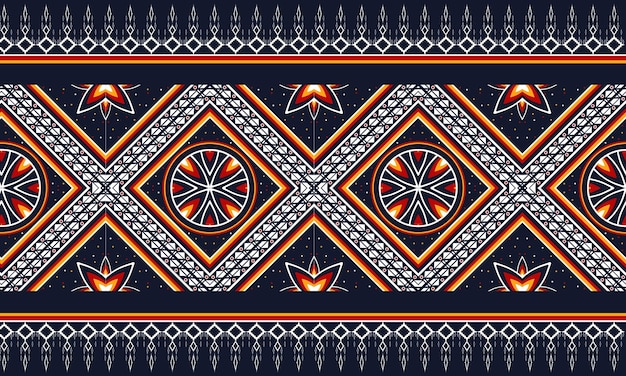 Geometric ethnic oriental pattern traditional design for background,carpet,wallpaper,clothing,wrapping,batik,fabric,vector illustration.embroidery style.