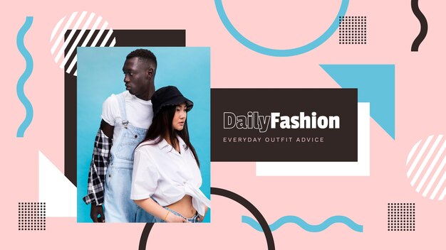 geometric fashion youtube channel art