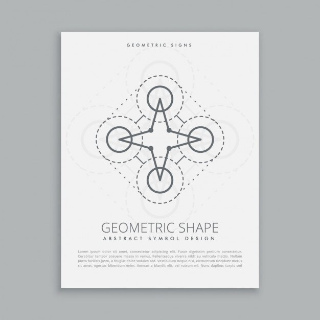 Free Vector geometric figure poster
