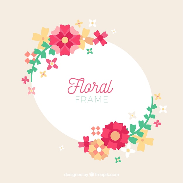 Free vector geometric flowers background