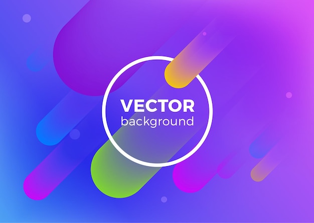 Free vector geometric fluid abstract motion background