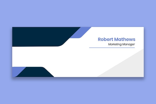 Free vector geometric formal company facebook profile cover