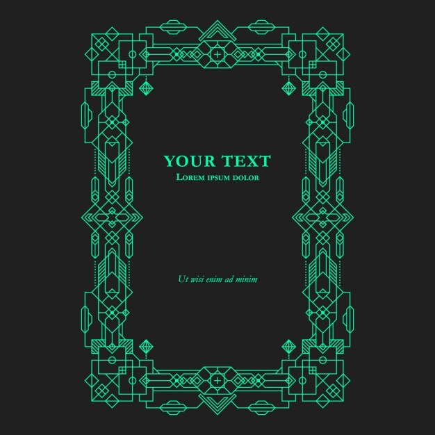 Free Vector geometric frame design
