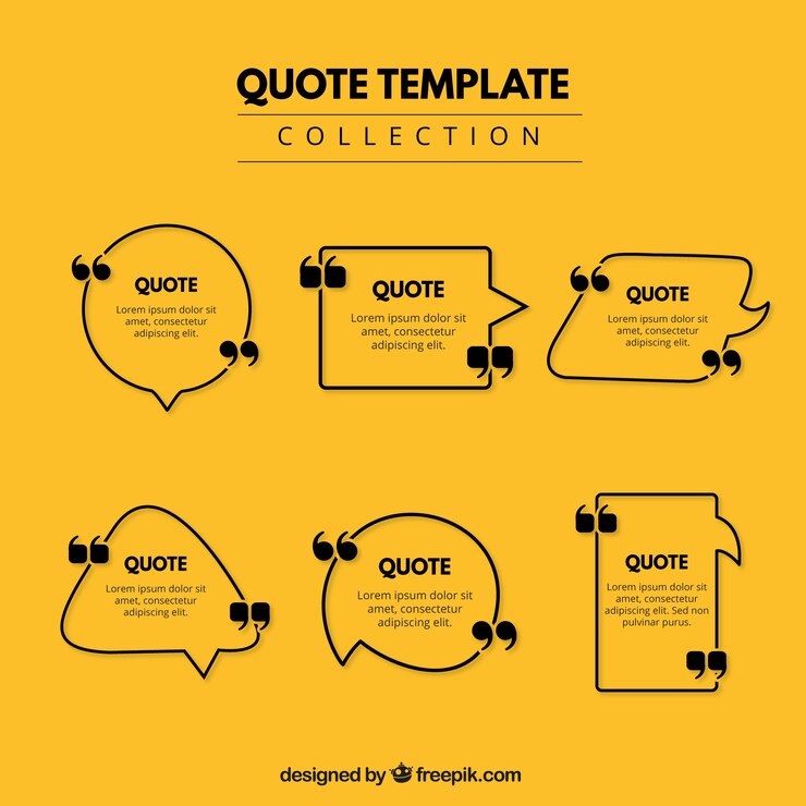 Free Vector geometric frames for quotes