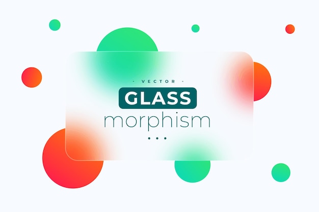 Geometric glassmorphism wallpaper with reflection effect on frosted