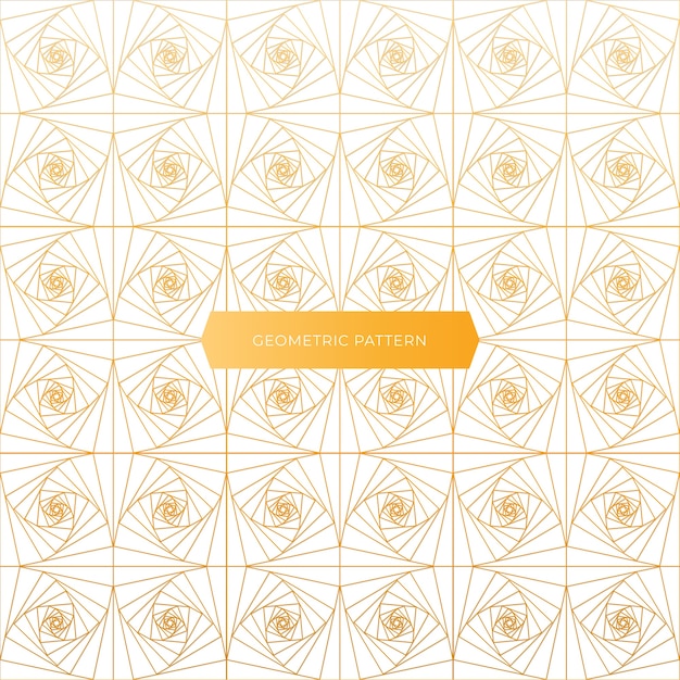 Free vector geometric golden and elegant pattern design