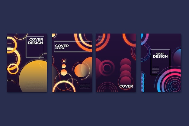 Geometric gradient shapes covers