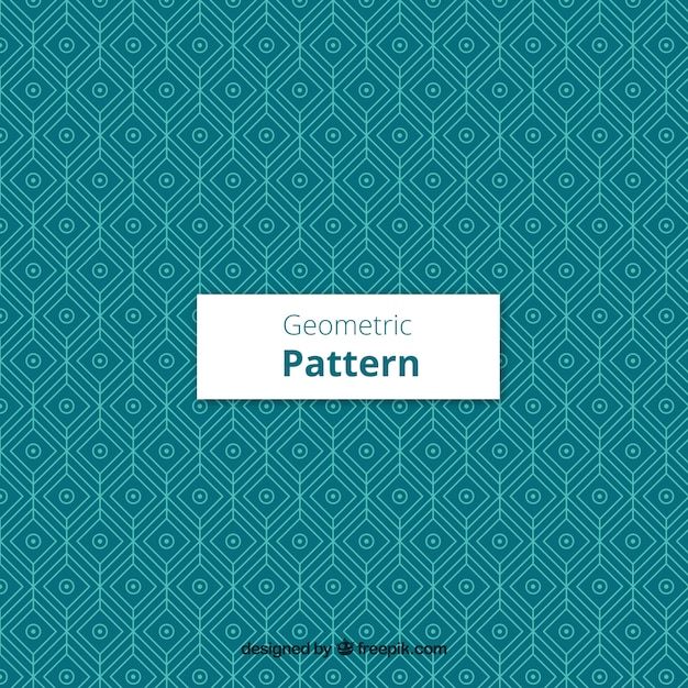 Geometric green pattern