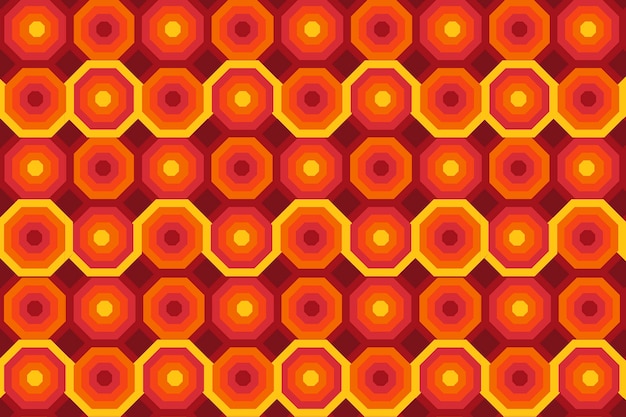 Geometric groovy pattern