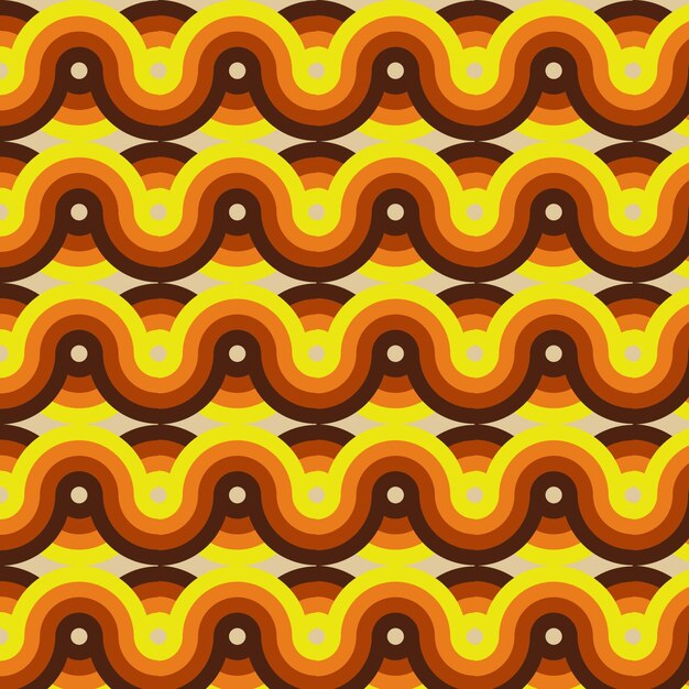 Geometric groovy pattern