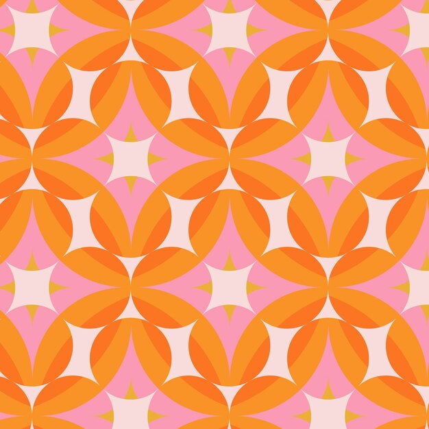 Geometric groovy pattern