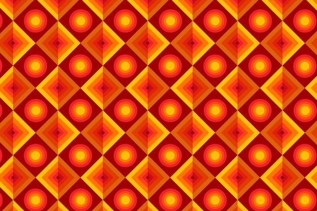 Geometric groovy pattern