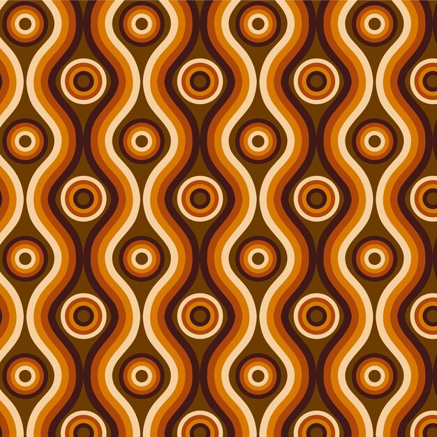 Geometric groovy pattern