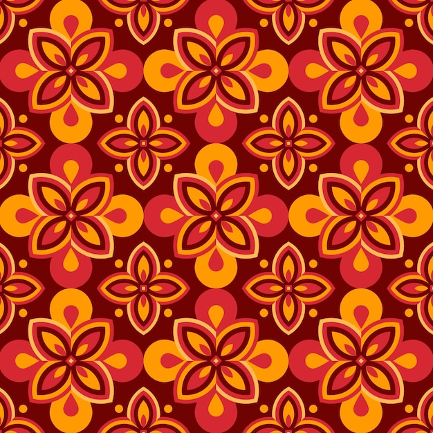 Geometric groovy pattern