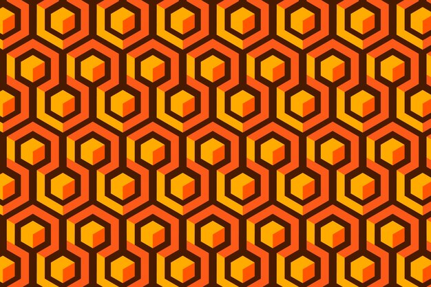 Geometric groovy pattern