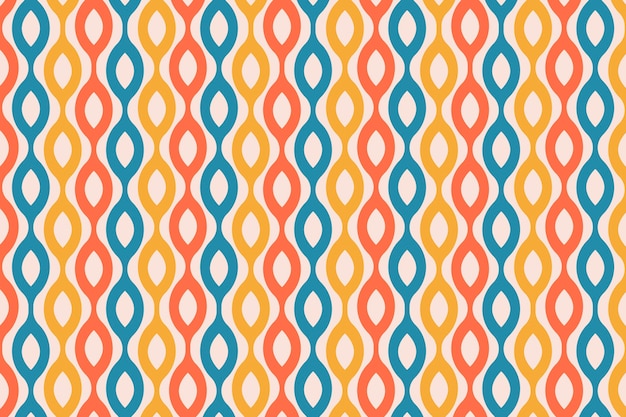 Geometric groovy pattern