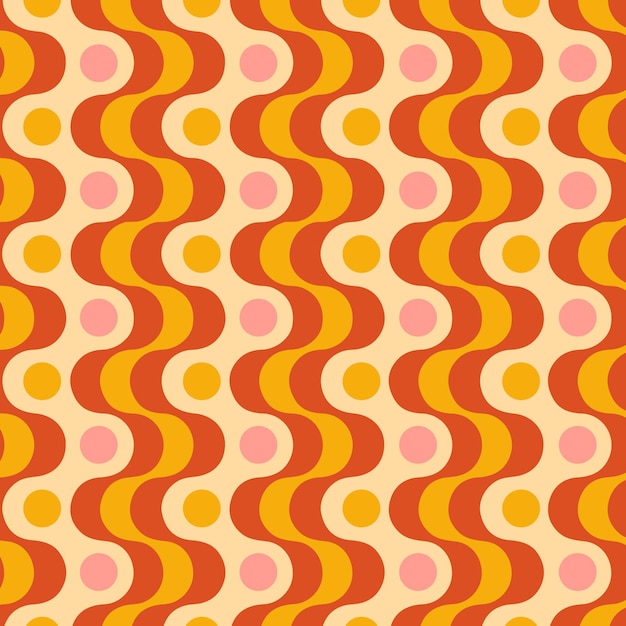 Geometric groovy pattern