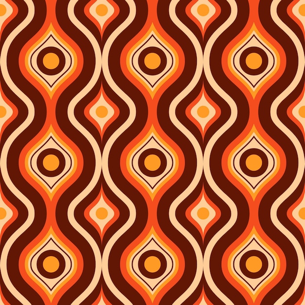 Geometric groovy pattern